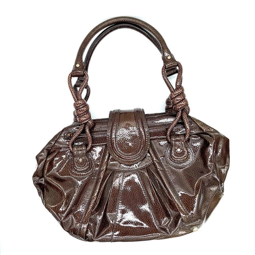 Loeffler Randall Pebbled Patent Doctor Satchel Bag